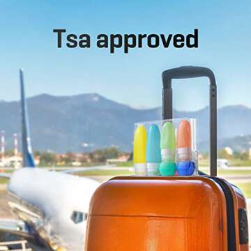 KIKOMO 17 Pcs Silicone Travel Bottles for Toiletries, TSA Approved Leak Proof Travel Containers Squeezable Travel Accessories for Shampoo Conditioner Lotion