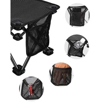 KingCamp Camping Stool Small Protable Folding Stool Mini Lightweight Backpacking Chair for Outdoor Camping Hiking Fishing Traveling Picnic