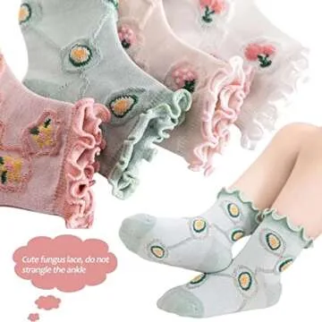 AMIYAN Baby Girl Ruffle Socks Comfortable & Stylish