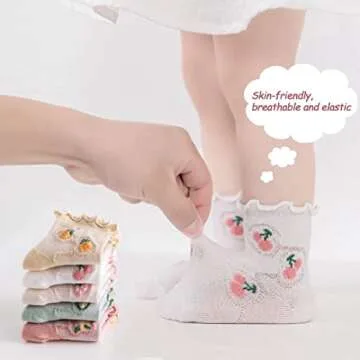 AMIYAN Baby Girl Ruffle Socks Comfortable & Stylish
