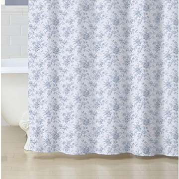Laura Ashley Shower Curtain - Elegant Floral Bathroom Decor