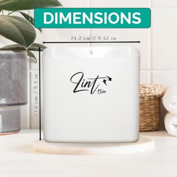 Luikor Magnetic Lint Bin for Convenient Laundry Organization