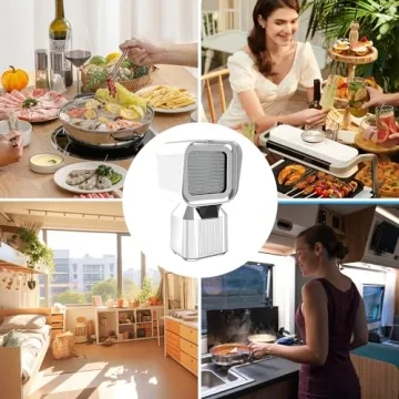 Portable Kitchen Hood with Adjustable Height & Filters