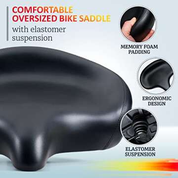 Giddy Up! Premium Bicycle Seat for Comfort and Fit