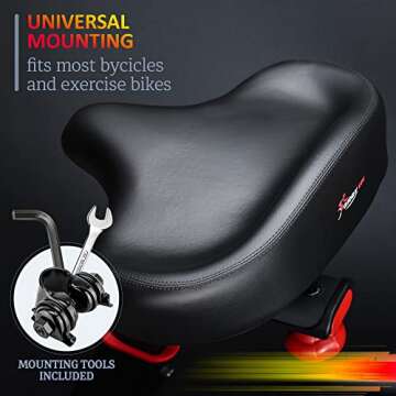 Giddy Up! Premium Bicycle Seat for Comfort and Fit