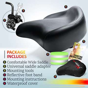 Giddy Up! Premium Bicycle Seat for Comfort and Fit