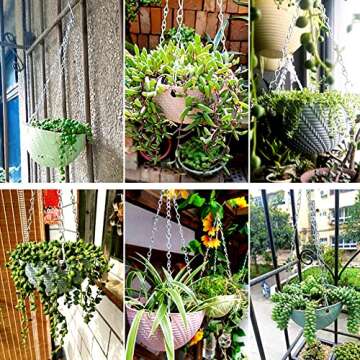 YINGFENG 6 Pack 19.7 Inch Silver Hanging Chain for Hanging Bird Feeders, Bird Houses, Planters, Bask...