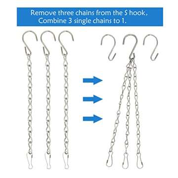 Durable 6 Pack Hanging Chains for Versatile Hanging
