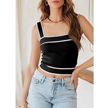Stylish Dokotoo Women Knitted Crop Top for Summer