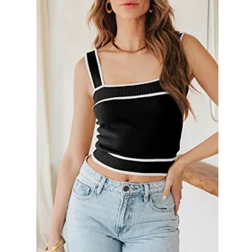Stylish Dokotoo Women Knitted Crop Top for Summer