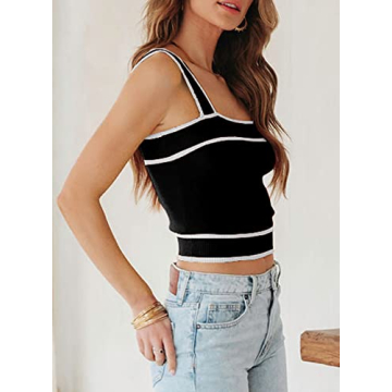 Stylish Dokotoo Women Knitted Crop Top for Summer