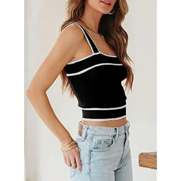 Stylish Dokotoo Women Knitted Crop Top for Summer
