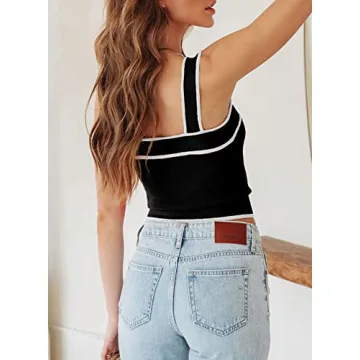 Stylish Dokotoo Women Knitted Crop Top for Summer