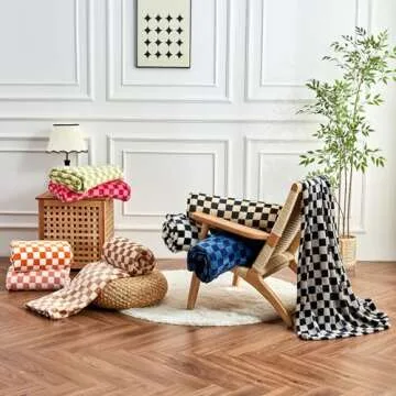 Cozy Checkerboard Throw Blanket - Soft, Warm & Stylish