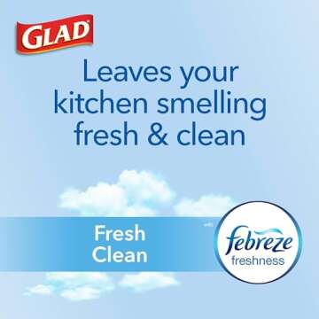Glad ForceFlex MaxStrength 20 Gal Trash Bags, 80 Ct