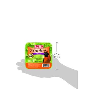 Kaytee Orange Harvest Suet Dough for Easy Bird Feeding
