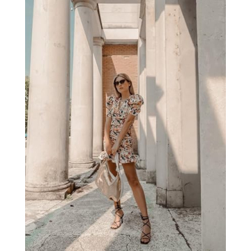 LISHAN Ankle Strappy Gladiator Heels - Size 10 Elegant Design