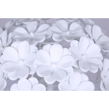 Elegant Cassia 15in 2-Light Flush Mount with White Shade