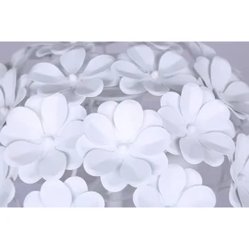 Elegant Cassia 15in 2-Light Flush Mount with White Shade