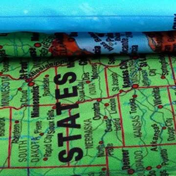 JAWO Map Tapestry, World Map Tapestries, Wall Art Hanging for Bedroom Living Room Dorm School Classroom, Great Tool for Students and Teachers 60X40Inches Wall Blankets