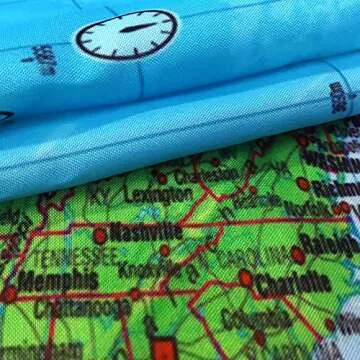 JAWO Map Tapestry, World Map Tapestries, Wall Art Hanging for Bedroom Living Room Dorm School Classroom, Great Tool for Students and Teachers 60X40Inches Wall Blankets