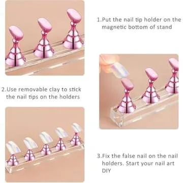 Acrylic Nail Display Stand Set for Perfect Nail Art Projects