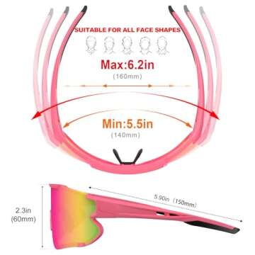 SPOTZRLXT Polarized Sports Sunglasses for All Activities