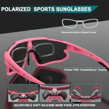 SPOTZRLXT Polarized Sports Sunglasses for All Activities
