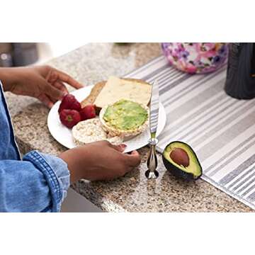 RESOLUTE355 - Standing Spreader Knife - 8" Stainless Steel / Chromium Alloy - Standalone Upright Butter Jam Cheese Condiment Spreader Knife – Serving Catering Knife - Dishwasher Safe