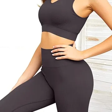 Jetjoy Seamless 2 PCS Yoga Set for Women Fitness Outfits