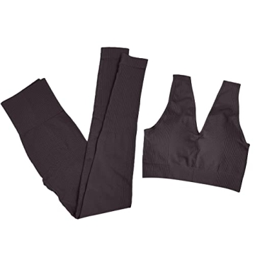 Jetjoy Seamless 2 PCS Yoga Set for Women Fitness Outfits