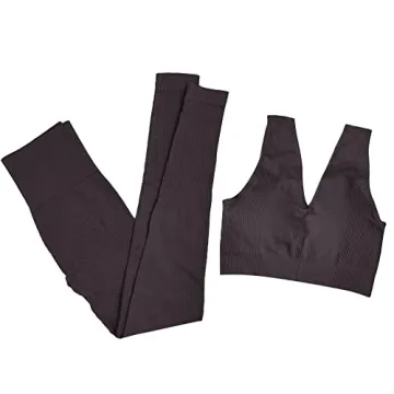 Jetjoy Seamless 2 PCS Yoga Set for Women Fitness Outfits