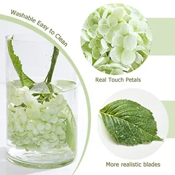 Lifelike 21" Artificial Hydrangea Flowers for Any Occasion