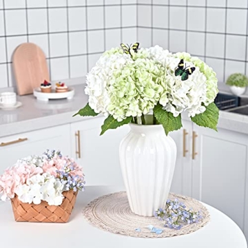 Lifelike 21" Artificial Hydrangea Flowers for Any Occasion
