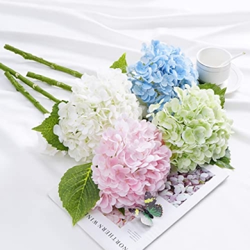 Lifelike 21" Artificial Hydrangea Flowers for Any Occasion