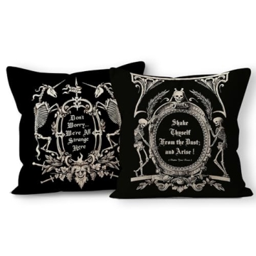 (RB) Macabre Gothic Medieval Art Throw Pillow Cover, Gifts for Wife, Sister, Husband, Gothic Lover, ...
