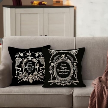 Gothic Medieval Art Pillow Covers Set of 2 for Home Decor