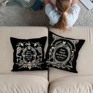 Gothic Medieval Art Pillow Covers Set of 2 for Home Decor