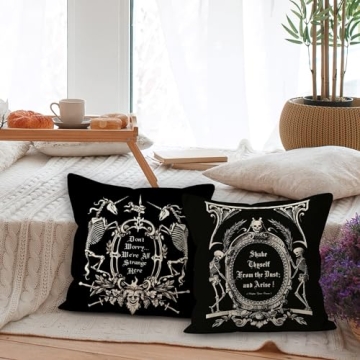 Gothic Medieval Art Pillow Covers Set of 2 for Home Decor