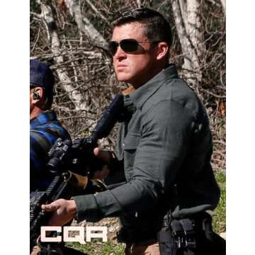 CQR Men's All Cotton Flannel Shirt, Long Sleeve Casual Button Down Plaid Shirt, Brushed Soft Outdoor Tactical Work Shirts, Solid Grey, X-Large