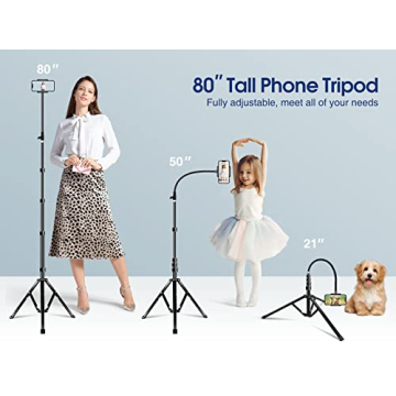 Buy Elitehood 6.7 Feet Tall Phone Tripod with Remote
