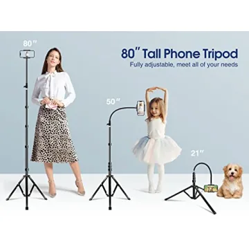 Buy Elitehood 6.7 Feet Tall Phone Tripod with Remote
