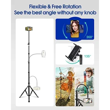 Buy Elitehood 6.7 Feet Tall Phone Tripod with Remote