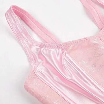 Pink Corset for Women Bustier Top Lingerie Plus Size Straps Zipper Front Halloween Costumes S