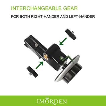 IMORDEN F1 Rapid Precise Follow Focus Gear with Gear Ring Belt for DSLR Camera, Nikon, Canon, Sony, Sigama DV/Camcorder/Film/Video Cameras Lens, Shoulder Support Rigs, Fits 15mm Rod Mount