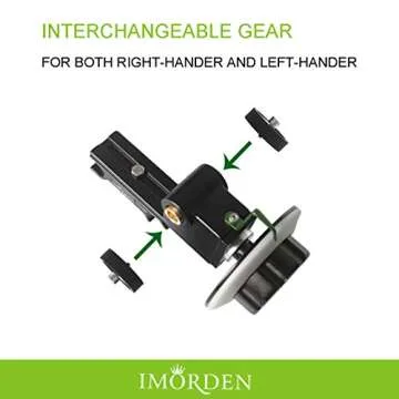 IMORDEN F1 Rapid Precise Follow Focus Gear with Gear Ring Belt for DSLR Camera, Nikon, Canon, Sony, Sigama DV/Camcorder/Film/Video Cameras Lens, Shoulder Support Rigs, Fits 15mm Rod Mount