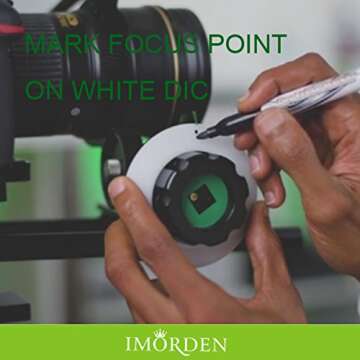 IMORDEN F1 Rapid Precise Follow Focus Gear with Gear Ring Belt for DSLR Camera, Nikon, Canon, Sony, Sigama DV/Camcorder/Film/Video Cameras Lens, Shoulder Support Rigs, Fits 15mm Rod Mount