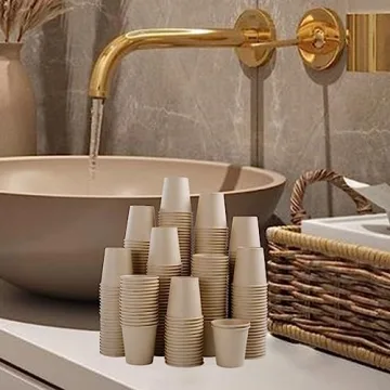 BYSNOW 300 Pack Leak-Proof 3OZ Disposable Paper Cups