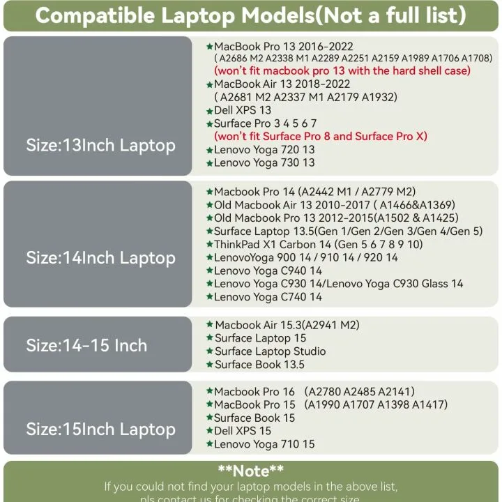 Benfan Laptop Sleeve 15 Inch