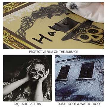 ELCOHO 16 Pieces Halloween Gothic Mansion Portraits Halloween Vintage Gothic Photo Halloween Haunted Gothic Picture Decoration for Halloween Horror Party Castle Masquerade Parties Home Decoration